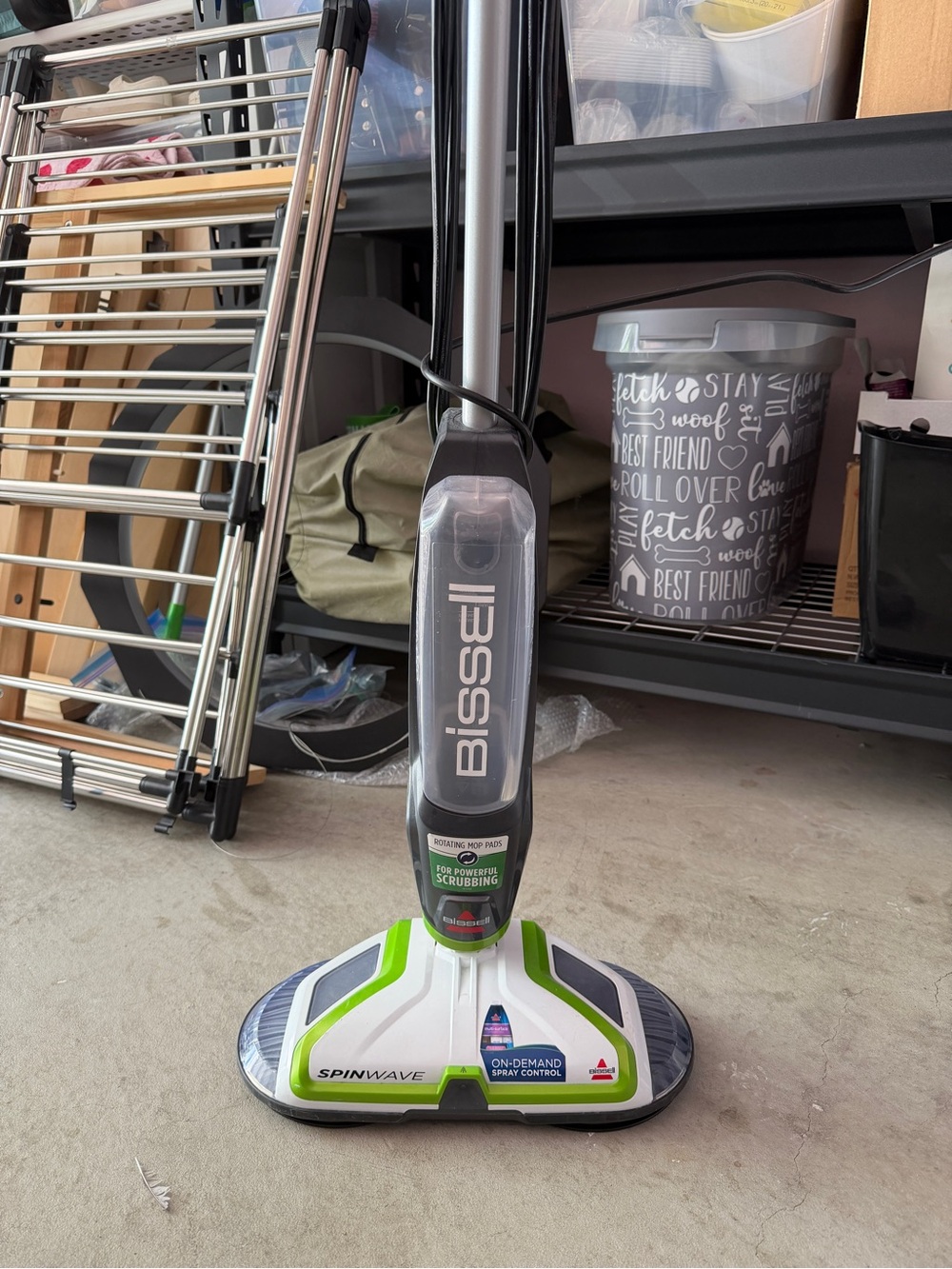 Bissell Upright Floor Cleaner - White & Lime Green